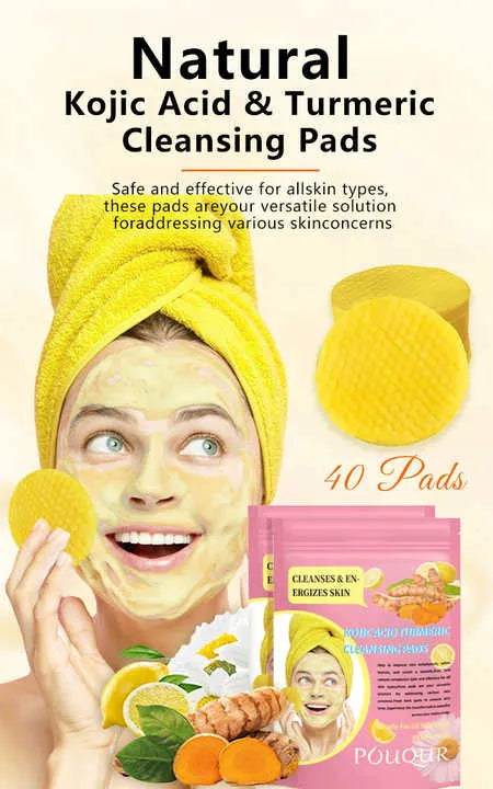 Turmeric Kojic Acid Exfoliating Cleansing Pads